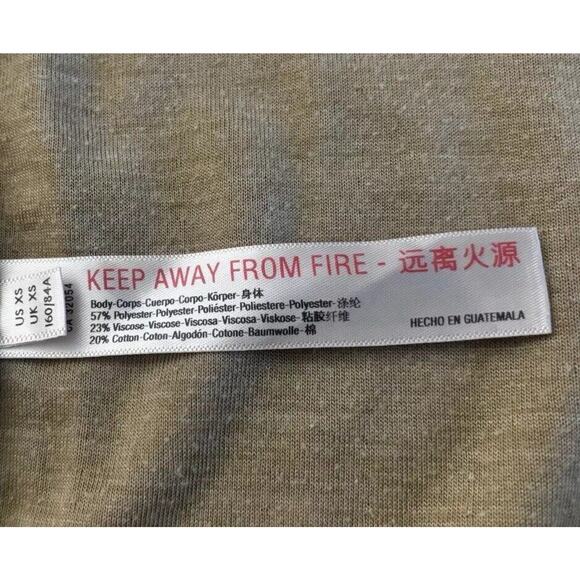 Free People Beach Boho Long Tan Cardigan Open Front Duster Neutral Size Xsmall - Picture 9 of 14